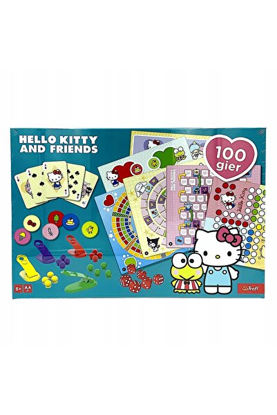 NO BRAND TREFL 100 GIER SET JOC DE TABLĂ HELLO KITTY ȘI PRIETENII 03007