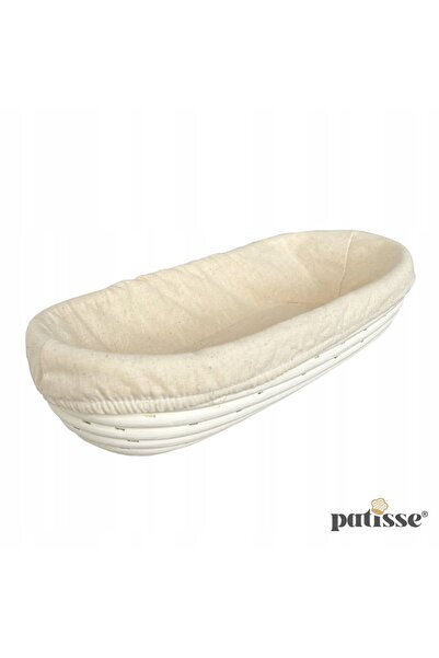 NO BRAND Coș de dospit pâine oval, din ratan natural
