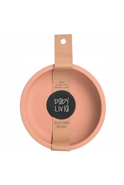 NO BRAND Baby Livia: Bol din silicon de culoare lut deschis 400-1