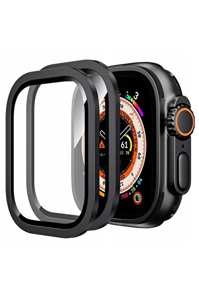 NO BRAND 2x Ramă din sticlă călită pentru Apple Watch Ultra / Ultra 2 de 49 m...