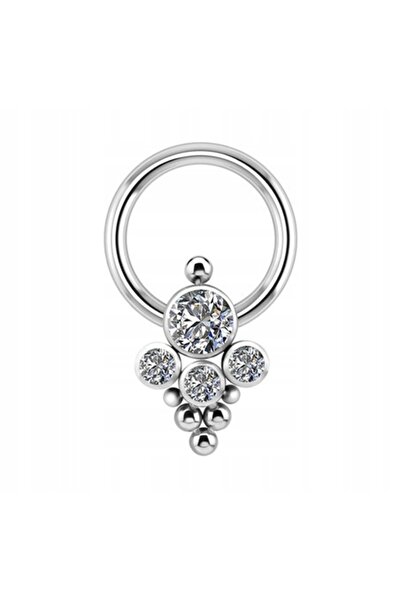 NO BRAND Inel din titan cu ornament - bcr - zirconiu - 1,2/10