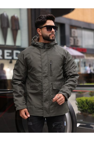 ABİLLİTA Men's Quilted Coat Rain and Cold Resistant Jacket