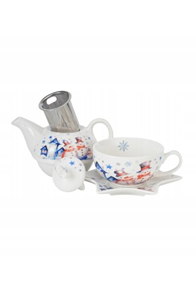 NO BRAND SET CĂNI CU FARFURII + CARAFĂ DUO DE SĂBĂTOARE PENTRU FAMILIE CU DES...