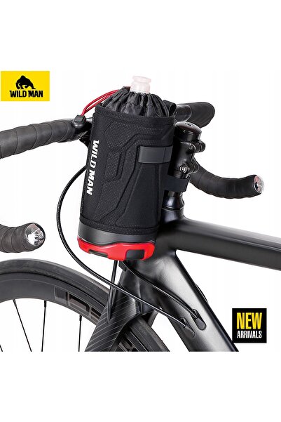 NO BRAND WILDMAN Geantă de bicicletă R1 impermeabilă, 1 L, pentru bidon, negr...