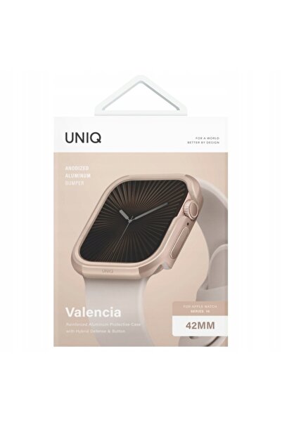 NO BRAND UNIQ etui Valencia Apple Watch Series 42mm auriu/auriu
