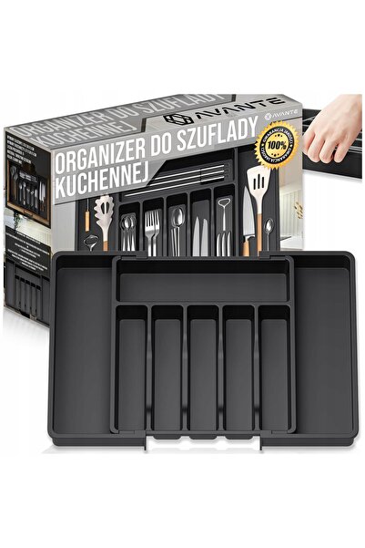 Avante Organizator sertar extensibil pentru tacâmuri, cu 8 compartimente, 60 cm