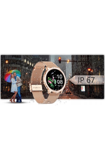 Rubicon ceas de damă SMARTWATCH CONTORIZARE PASURI TENSIUNE ARTERIALĂ SMS FAC...