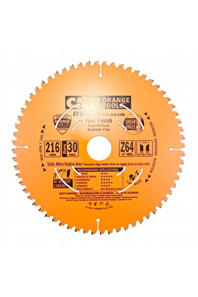CMT Pânză de ferăstrău circular pentru lemn laminat 216x30mm 64z