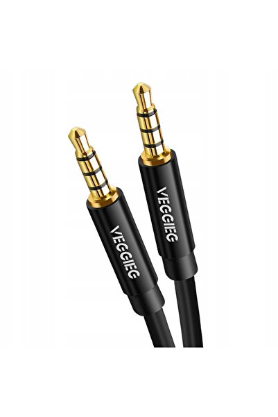 NO BRAND Cablu audio mini jack 3,5mm VEGGIEG HQ OFC AUX 4 pini 5m