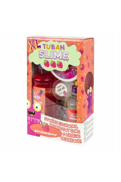 Tuban Masă artistică TU3170 Super Slime Căpșună XL cu sclipici parfumat
