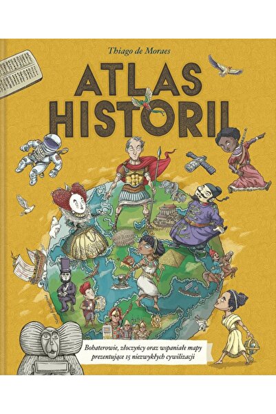NO BRAND Atlas de istorie Thiago Moraes hărtează și prezintă faptele copii ti...