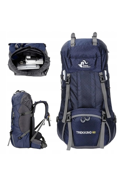 NO BRAND Rucsac de drumeție impermeabil de 50L, pentru sporturi în aer liber ...