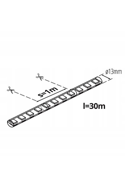 KANLUX Furtun luminos LED Givro 30m alb rece 210VDC 2W/1m 60W/rolă IP65
