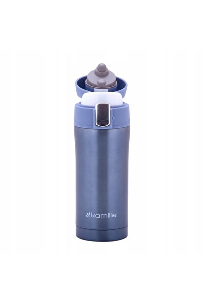 NO BRAND Cana termică 320ml, termos cu capac automat, sticlă termică
