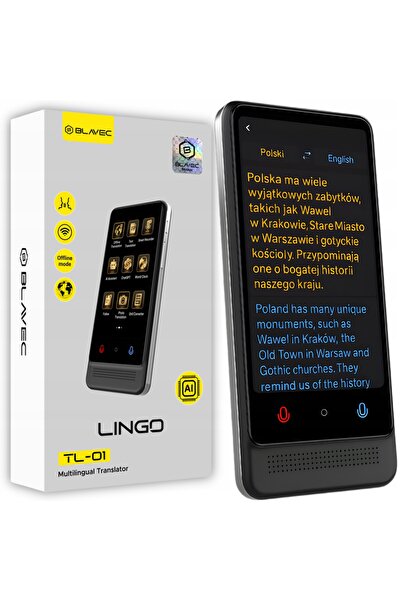 NO BRAND Traducător electronic cu inteligență artificială, fără internet, tra...