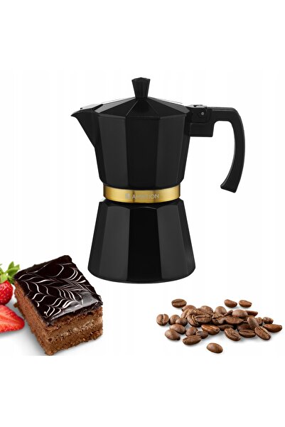 NO BRAND Cafetieră sub presiune Royal, neagră, de 300 ml