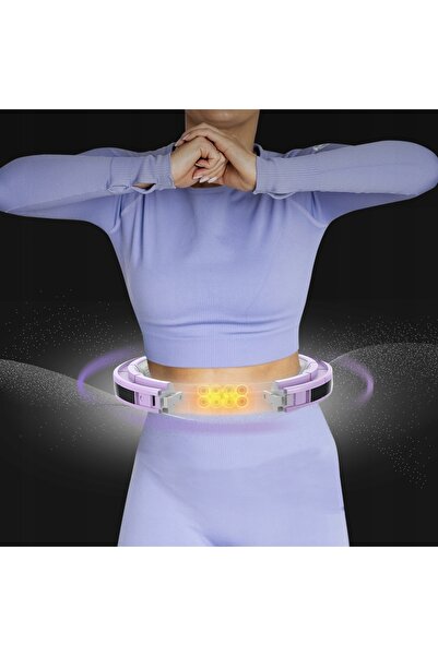 HMS Hula Hop Inel de exerciții cu greutăți și contor cu crestături, mov