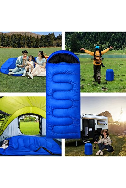 NO BRAND Sac de dormit tip mumie pentru turism 2 în 1, 210 × 70 cm, cu glugă,...