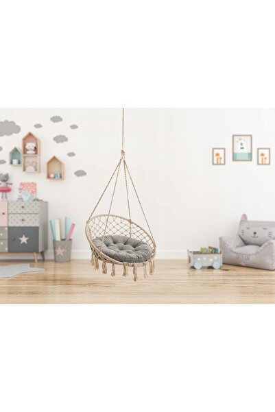 NO BRAND Pernă mică pentru leagăn, pernă rotundă tip cuib de pasăre 65x65cm