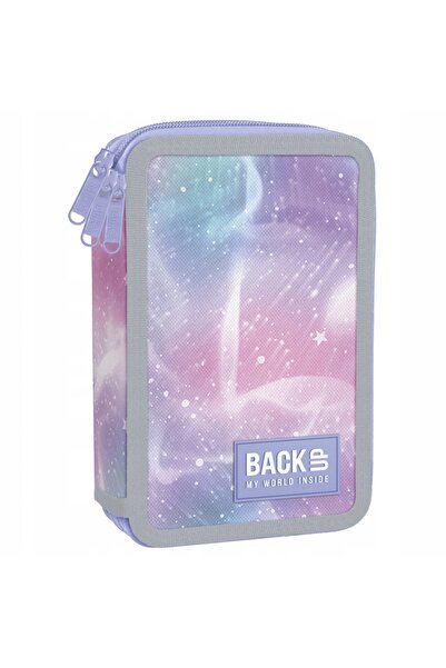 Back Up Penar școlar cu trei compartimente și accesorii Pastel Kosmos