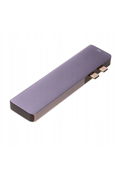 NO BRAND Adaptor 7 în 1 HUB USB-C HDMI 4K SD Macbook Pro / Air