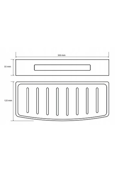 NO BRAND Bemeta CYTRO Raft de duș plastic / alamă 146208036