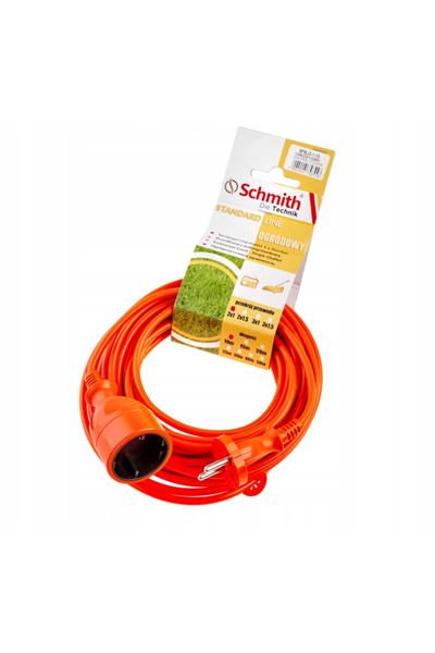 NO BRAND Cablu prelungitor din cauciuc pentru grădină și atelier 2x1mm 10m Sc...