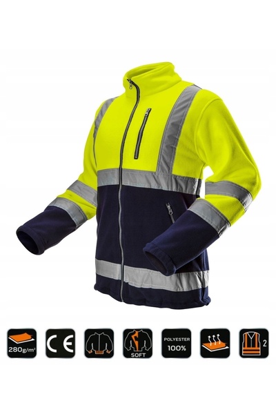NEO Tools HANORAC DIN FLANELĂ DE SIGURANȚĂ, GALBEN, MĂRIME XL 81-740 NEO