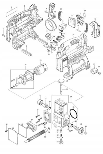 NO BRAND MAKITA COMUTATOR PENTRU LUBRIFICATORUL CU BATERIE DGP180 Cod: 651391-8