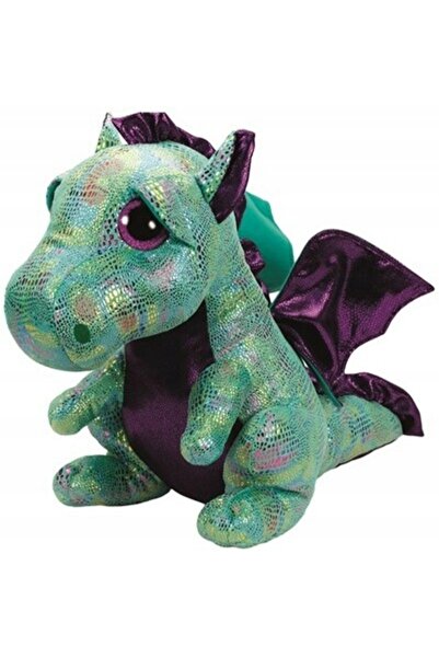 NO BRAND Dragon Verde Dinozaur Cenușă Pupilki TY - 24cm