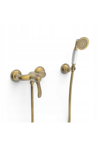 NO BRAND TRES Monoclasic Set de duș, alamă antică mată 24216701LM