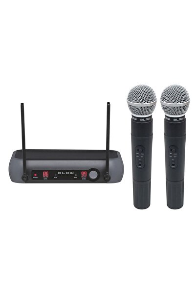 Blow Microfon wireless de karaoke cardioid, 2 bucăți rază de acțiune 50 m