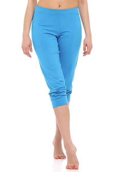 NO BRAND Merry Style Pantaloni capri 3/4 pentru femei din viscoză, albastru, XXL