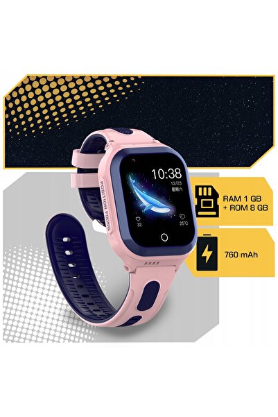 NO BRAND SMARTWATCH PENTRU COPII LOCALIZARE GPS APELURI SMS JOCURI 8GB ROZ