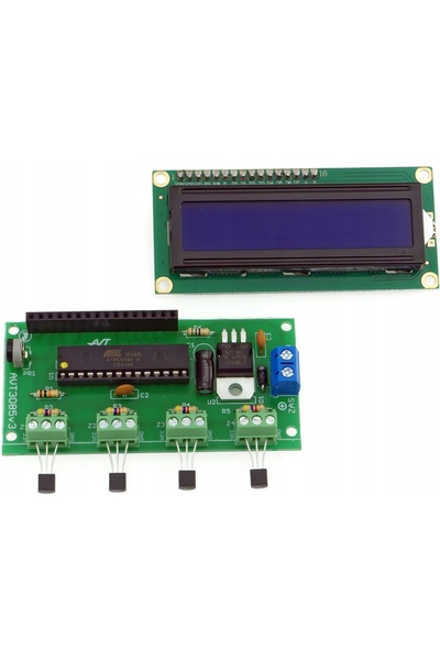 NO BRAND Kit DIY Termometru Digital cu 4 Canale AVT3085 B