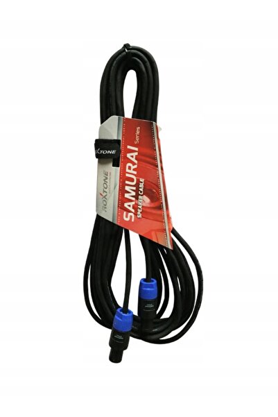 NO BRAND Cablu pentru difuzoare SPEAKON, 15 m, 1 mm, negru, Roxtone SSSS210L15