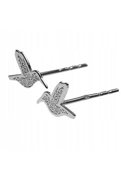 NO BRAND Cercei tip știft GWIAZD colibri argint 925
