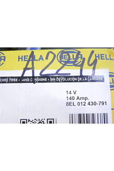 Hella 8EL 012 430-791 Alternator pentru AUDI A5, A4, Q5 12V, 140A, Ø 50 mm