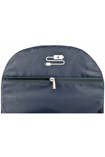 NO BRAND Rucsac școlar cu multiple compartimente St.Right roz, verde 23 L
