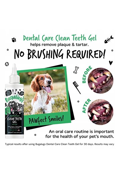 NO BRAND Bugalugs Dental Care – pastă de dinți pentru câini și pisici, fără p...
