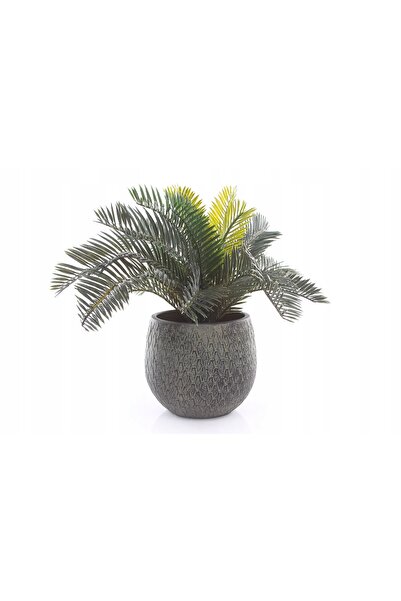 EDELMAN ghiveci mic verde, husă din ceramică MADEIRA 16, teracotă, salvie