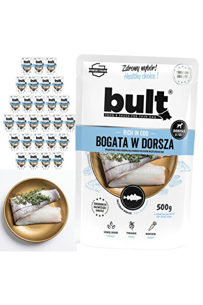 Bult Hrană umedă completă pentru câini, bogată în cod, pliculețe 30x100g