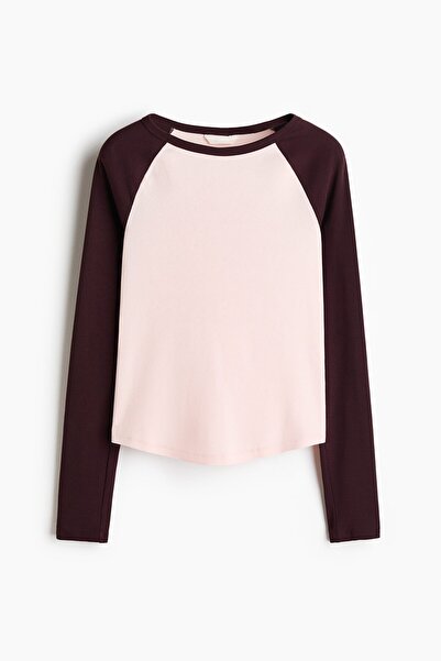 H&M Pamuklu ve Reglan Kollu Üst