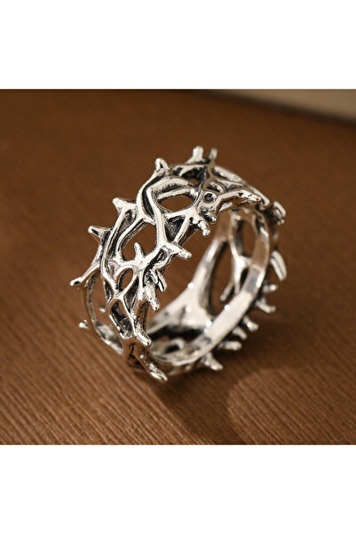 Choice4 6 Silver Creative Retro Gothic Thorn Ring, Copper Material, Ladies Fa...