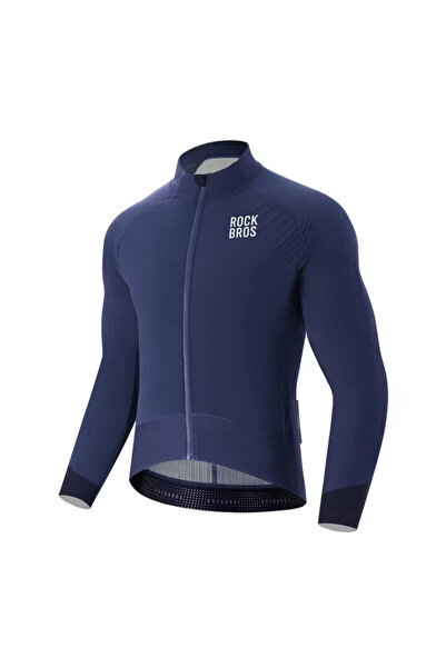 ROCKBROS YDWT014 Jachetă de ciclism de iarnă, fleece, respirabilă, XL, albastru