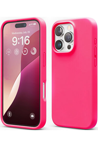 Elago Θήκη Apple iPhone 16 Pro - Silicone Case Premium Σιλικόνης - Ice Red