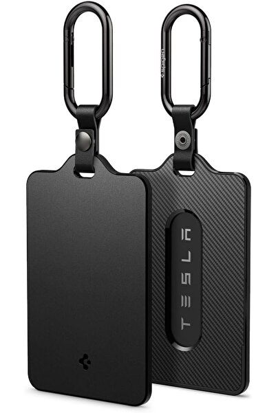 Spigen Θήκη Κλειδιού Αυτοκινήτου Tesla TO243 Card Holder Σκληρή με Μπρελόκ 2 ...