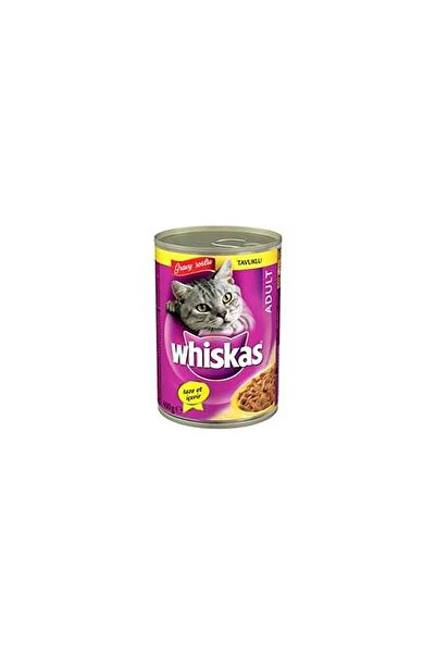 Whiskas Gravy Soslu Tavuklu Yetişkin Kedi Konservesi 24 x 400 gr