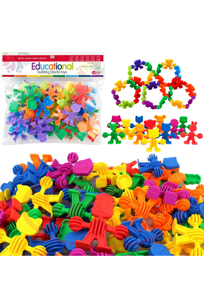 RCO Set de constructie STEM - Fun Blocks Educational, Animalute, + 3 ani