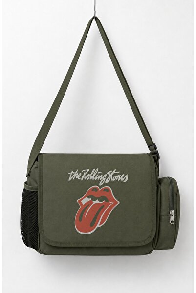 Fuddy Moda Unisex Rock Band the Rolling Stones Printed Messenger Bag